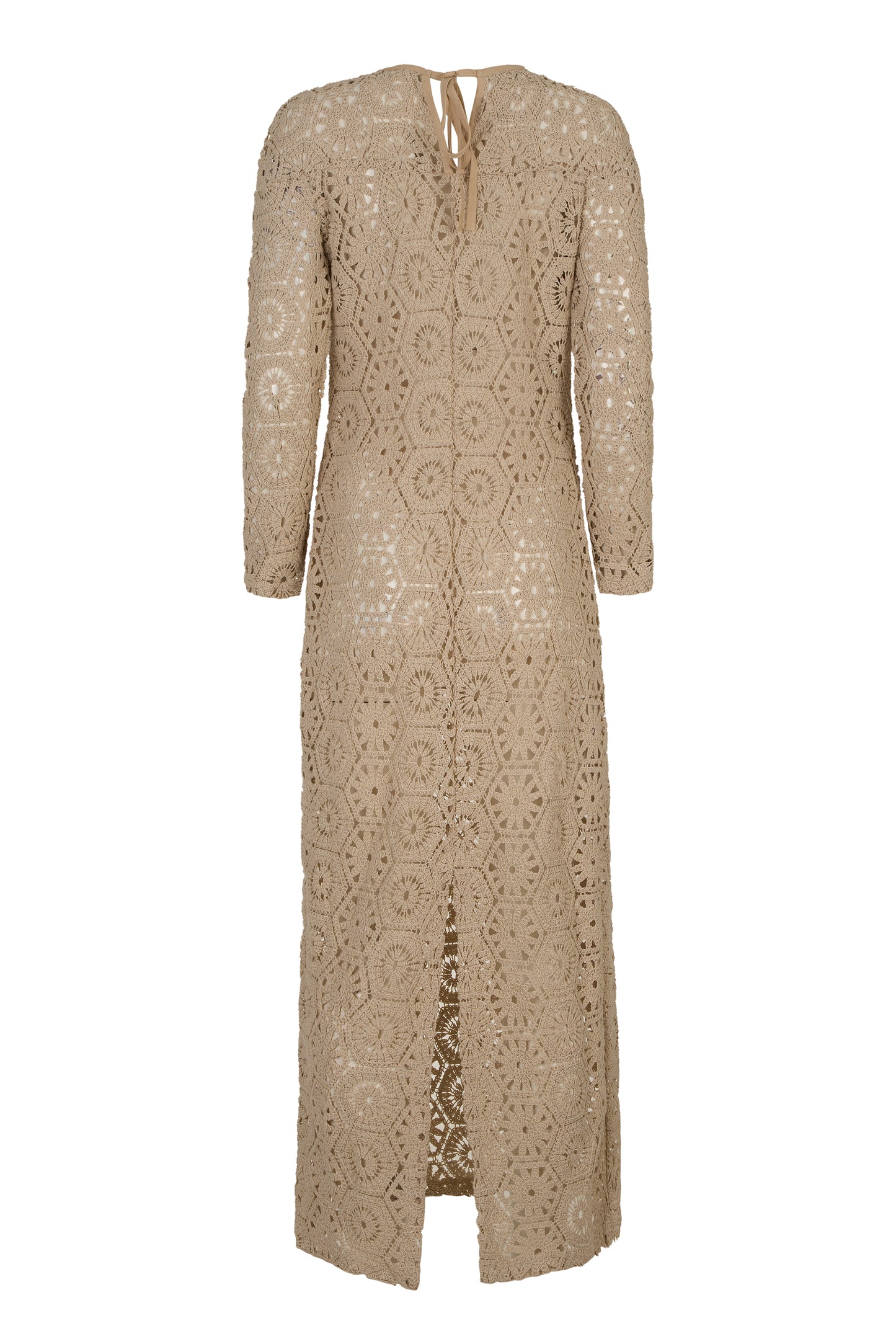 Her Beige Lace Dress
