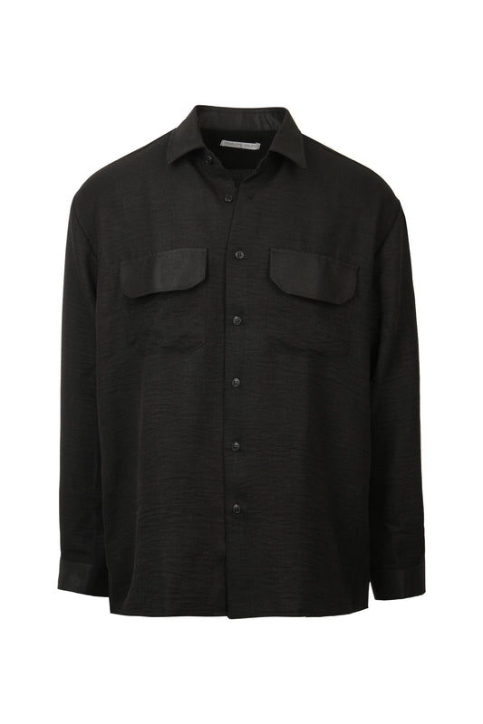 His Black Long-Sleeve Shirt
